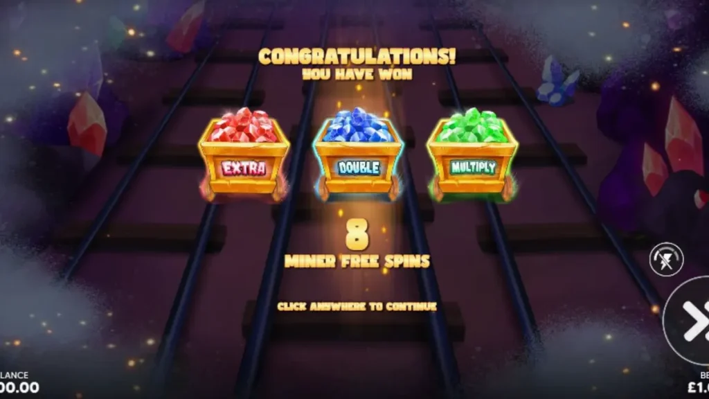 Tampilan visual slot Pickaxe Payday dengan karakter penambang kartun dan latar belakang tambang emas.